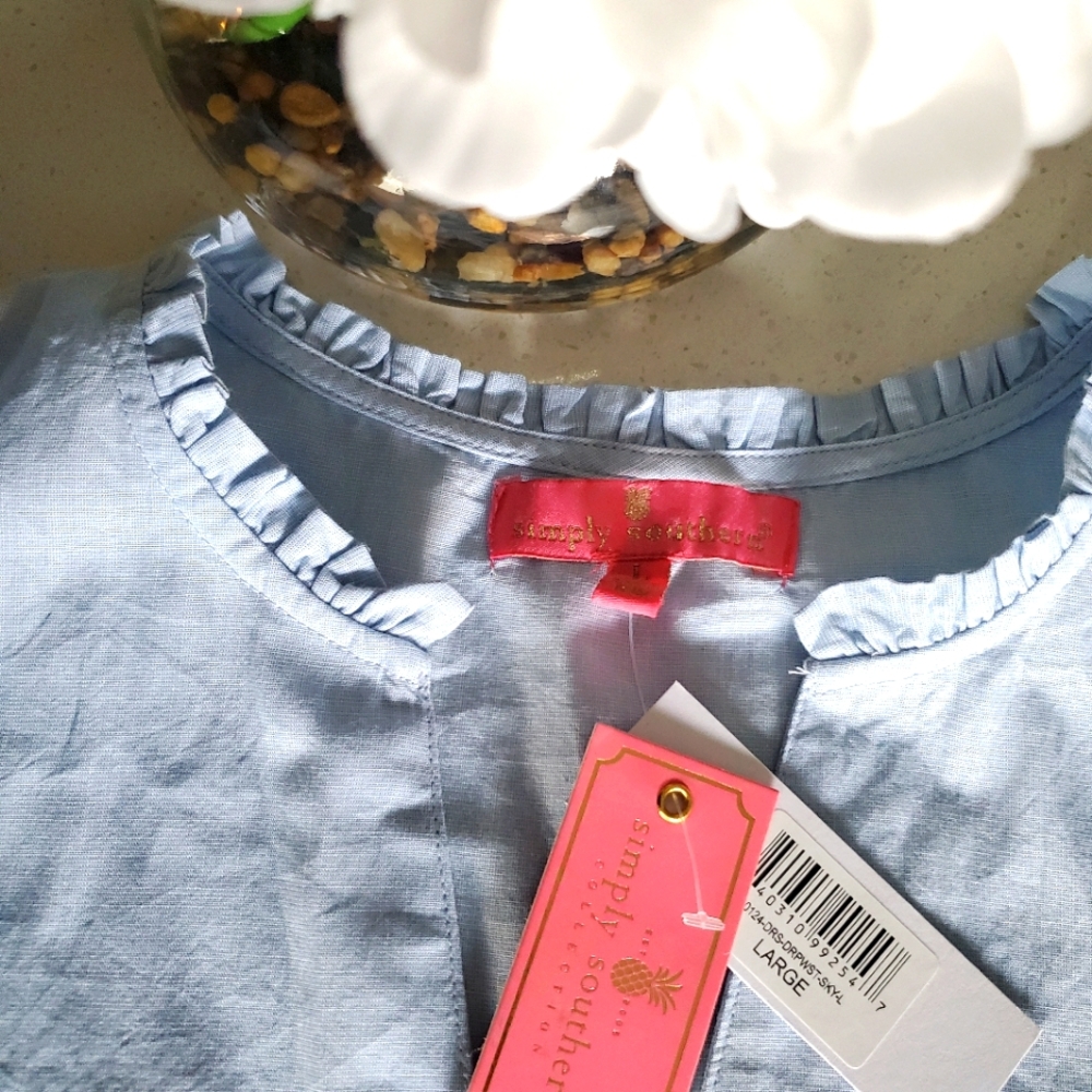 NWT Simply Southern Flutter Sleeved Dress - Picture 3 of 10